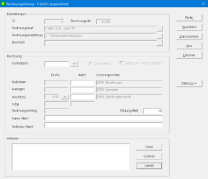 Modul Billing Rechnungsstellung